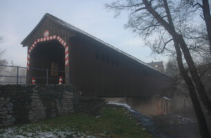 historische Holzbrücke Hohenfichte